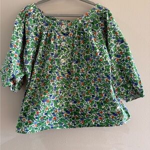Kayce Hughes Floral Peasant Top